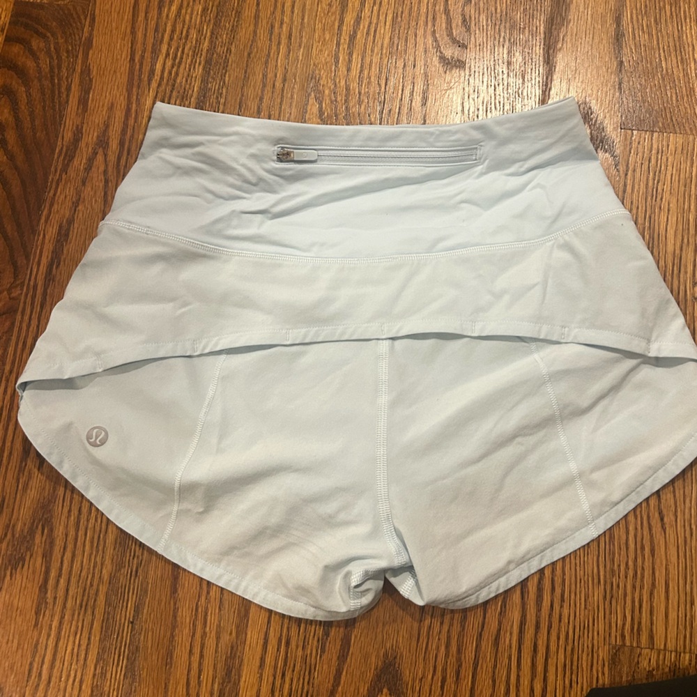 lululemon athletica Light Blue/Mint ish color Athletic Shorts SIZE 2!!!
